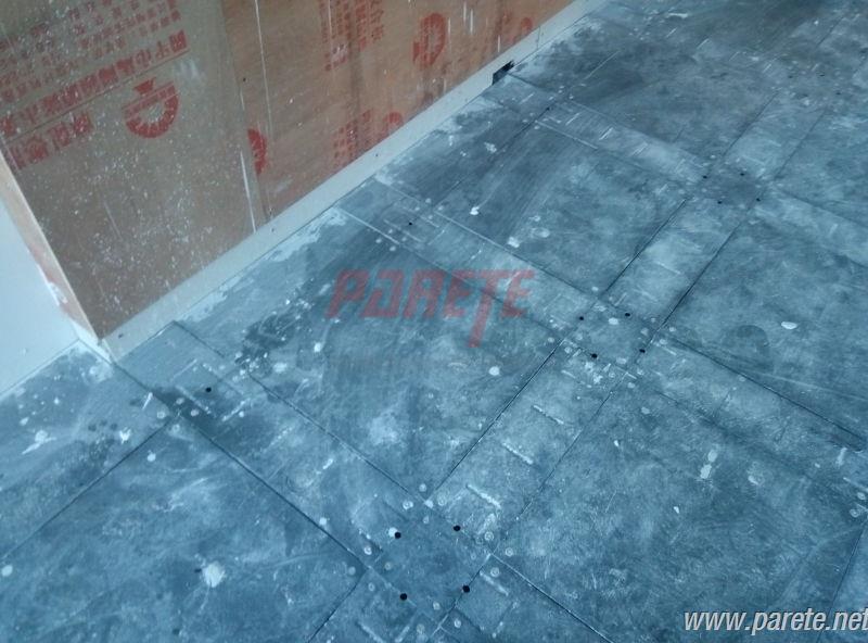 steel cementitious raised floor with trunk